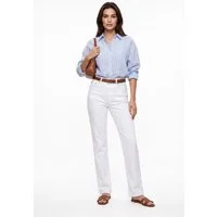 ESRA Regular-fit-Jeans Damen Jeans Straight Leg Stretch Jeans Damen Gerades Bein Jeanshose Straight Jeans Damen Geradeschnitt High Waist Jeanshose bis Übergröße