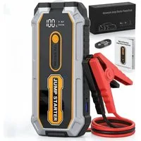 Blossom Starthilfe Powerbank Auto 1200A 12800mAh 12V Multifunktionales Starthilfegerät, Tragbare Jump Starter für PKW SUV Motorräder, -20°C bis 80°C