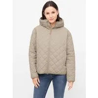 Derbe Steppjacke Quiltby Short Wasserabweisend, Kapuze, 2-Wege Reisßverschluss