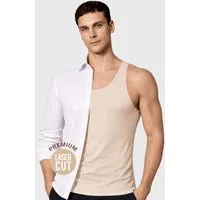 DDOnlineShop Unterhemd Herren Unsichtbar – Lasercut & Nahtlos, Clean Cut,Premium Qualität (Set, 2-St., 2er-Pack) A1014