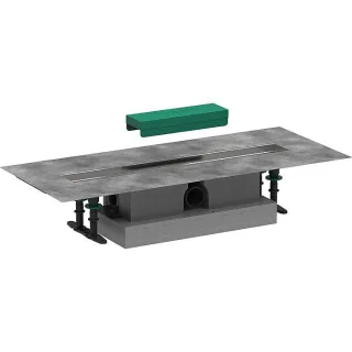 hansgrohe uBox universal Komplettsetset 56022180 60 cm, für Standardinstallation für Duschrinnen Fertigsets