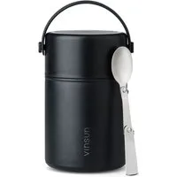 Vinsun Lunchbox Thermobehälter für Essen 800ml inkl. Löffel, doppelwandig isoliert, Edelstahl, BPA frei, auslaufsicher, bruchfest, für warme und kalte Speisen