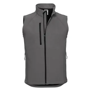Russell Herren Soft-Shell-Weste, 3-lagig (Titangrau)