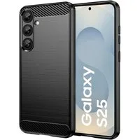 CoolGadget Handyhülle Carbon Handy Hülle für Samsung Galaxy S25 6,2 Zoll, robuste Telefonhülle Case Schutzhülle für Samsung S25 Hülle