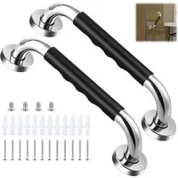 SinLaw Haltegriff Rutschfreier Haltegriff, 33CM Haltegriff Dusche aus Edelstahl, Wandmontage Wannengriff für Badewanne, WC, Badezimmer