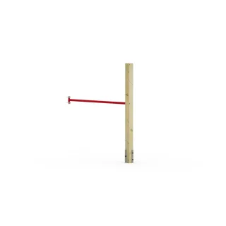 Wickey FIT Tumble 101 Reckstange für Kinder - Verstellbar 60-140 cm - Pulverbeschichtetes Metall 125 cm - Witterungsbeständig Spielturm Zubehör Wickey