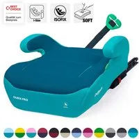 Daliya® Kindersitzerhöhung QUBIX PRO ISOFIX Kindersitz, ab: ab 6 Jahre oder 125cm Körpergröße, bis: bis 12 Jahre oder 150cm Körpergröße, ab: 125 cm, bis: 150 cm, (Packung, 1-tlg), ISOFIX, I-Size, Gurtfix, ergonomisch, weich, waschbarer Bezug