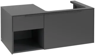 Villeroy & Boch Subway 3.0 Waschbeckenunterschrank, mit Beleuchtung, 2 Auszüge, 1001 x 423 x 500 mm, C571L2VR