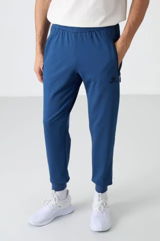 Herren Einfarbige Sweatpants mit Reißverschlusstasche