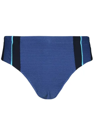 BASEFIELD - He.-Badeslip blue print - Gr. - 8