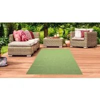 TeppichHome24 Outdoorteppich In- & Outdoor Teppich Unidesign grün, Rechteckig