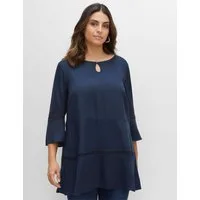 Sheego Klassische Bluse Tunika 3/4-Arm