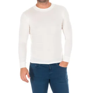 Langärmeliges T-Shirt mit halbhohem Kragen 1625-H Herren