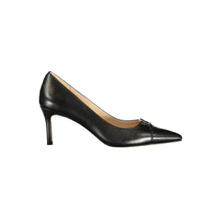 Twinset Schwarze Leder Damen Klassische Schuhe