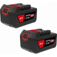 Güde 2 Stk. Ersatz Akku für Powertec Garden Akku Rasenmäher PT 43 Li Akkupacks