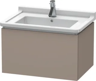 Duravit L-Cube Waschtischunterbau wandhängend Basalt Matt 670x469x408 mm - LC616404343 LC616404343