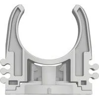 PRO EPC-25 Rohrclip, 100 Stück, Schelle hellgrau, für Rohre Ø 25mm