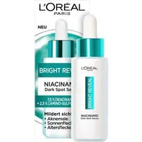 L'ORÉAL PARIS Gesichtsserum BRIGHT REVEAL DARK SPOT NIACINAMID SERUM, hilft Pigment-Sonnen- und Altersflecken sowie Aknemale zu mildern