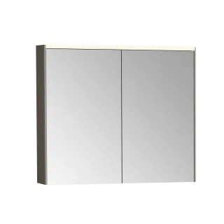 VitrA Prime LED-Spiegelschrank 82 x 16 x 70 cm (BxTxH) 2 Türen Korpus-Farbe Chrom gebürstet,67005 67005