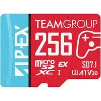 APEX SD7.1 256 GB SDXC, Speicherkarte rot/blau, MicroSD Express