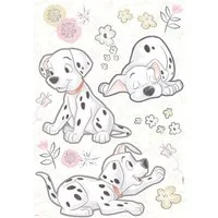 Komar Wandtattoo Best of Friends - Größe 50 x 70 cm, selbstklebend, Wandsticker, Kinderzimmer