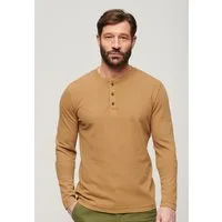 Superdry Langarmshirt WAFFLE LONG SLEEVE HENLEY TOP