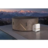 mSpa Whirlpool MONO ECO XXL 2026- Ø 192 x 65 cm - ganzjährig Outdoor Pool - F-MO082WE, Aufblasbares Aufstellbecken, inkl. UVC+ Selbstreinigungsfunktion, App-Steuerung, Schnellheizsystem