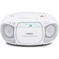 Medion® Kassetten Player (An/Aus Anzeige, Audiokassetten, AUX-Eingang, Batteriebetrieben, CD-Player, CD-R-Wiedergabe, CD-RW-Wiedergabe, FM-Radio, Digitalanzeige, Kassettenwiedergabe, USB, Tragbar, Stereo, Radio, MP3 CD-Wiedergabe, On/Off Switch, MW/U