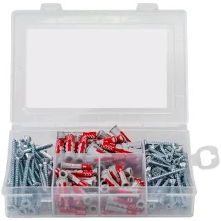 Fischer Dübelsortiment Meister-Box Wohnraum + Schrauben (160 Teile) - 535972