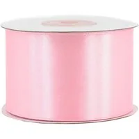 Creativery Satinband, Satinband 50mm x 25m Rolle Hellrosa