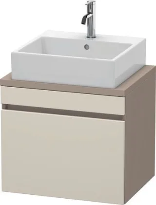 Duravit DuraStyle Konsolenwaschtischunterbau wandhängend Taupe & Basalt Matt 600x478x512 mm - DS5300 DS530009143