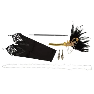 Set "Charleston", 7-teilig, schwarz