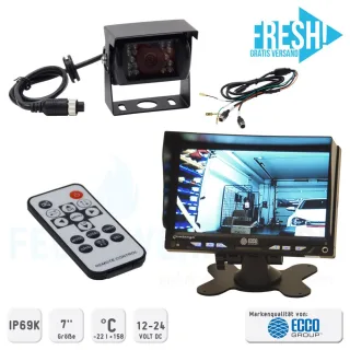 ECCO Rückfahrkamera Komplettsystem 7" IP69K -