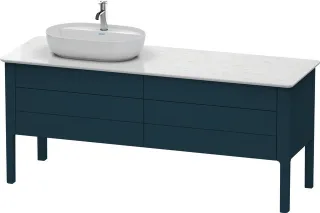 Duravit Luv Konsolenwaschtischunterbau bodenstehend Nachtblau Seidenmatt 1733x570x743 mm - LU9568L98 LU9568L9898