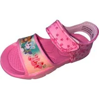 PAW PATROL Paw Patrol Sandalen Badeschuhe Schuhe für Jungen + Mädchen, rutschfeste Sohle, Klettverschluss, Kinderschuhe Sommerschuhe Schwimmschuhe rosa + blau Gr.24/25 26/27 28/29 30/31 Badesandale