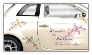 Autoaufkleber Blumenranke "Lisa"