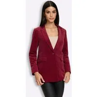 heine Blusenblazer Samt-Blazer Langarm