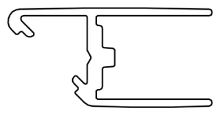 HSK Ersatzteile Magnetaufnahmeprofil, 45°, Nische, Chrom, E100238-3-S-41 E100238-3-S-41