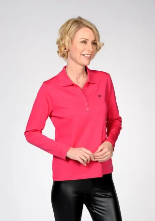 CLARINA - NOS Polo-Shirt, 1/1 Arm, uni 410 magenta - Gr. - 48