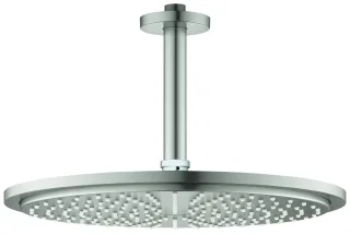 GROHE Kopfbrauseset Rainshower Cosm. 310 26067 Deckenauslass 142mm supersteel, 26067DC0 26067DC0