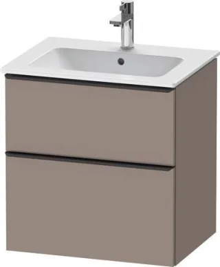 Duravit D-Neo Waschtischunterbau wandhängend Basalt Matt 610x462x625 mm - DE43610BD430000 DE43610BD430000