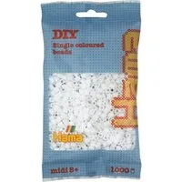Hama Bügelperlen Hama Bügelperlen – Weiß, Midi 5 mm (1000 Stk)