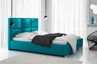 Polsterbett Doppelbett VITUS Komplettset Polyester.. Türkis 160x200cm