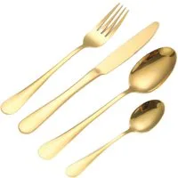Cheffinger Besteck-Set 72-tlg. Besteck-Set für 12 Personen aus hochwertigem 18/10 Edelstahl