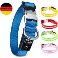 Petsation Hunde-Halsband Leuchthalsband für Hunde [Das Original] Leuchtendes LED Hundehalsband