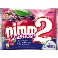 NIMM2 Süßigkeit, Storck Nimm2 Bonbon Rote Früchte mit Vitaminen und Füllung 429g