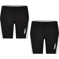 James & Nicholson Laufhose Doppelpack kurze Damen Laufhose Ladies' Running Short Tights JN477 (Doppelpack, 2er-Pack) Weiche, elastische Qualität mit Elasthan