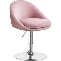 VASAGLE Barhocker Stuhl mit Rückenlehne (1 St), höhenverstellbar, 360° drehbar, mit Sockel