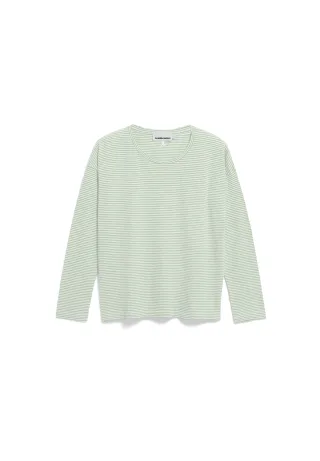 Armedangels - XIANAA STRIPE LONGSLEEVE oatmilk-foam - Gr. - S