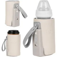 lionelo Babyflaschenwärmer THERMUP GO PLUS, Schnelles Erhitzen - 5 Temperaturen/3000mAh/USB-C